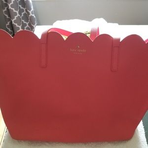 Kate spade large scalloped tote